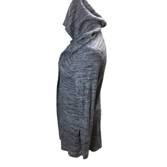 Three Dots ... Cowl Cardigan Women's Size Small Gray Heather - Picture 3 of 6